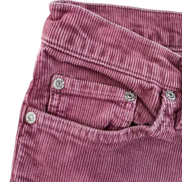 VTG Blue Cult corduroy pants Women's Sz 30 30x33 Mauve low rise bootcut Y2K USA - Picture 6 of 16